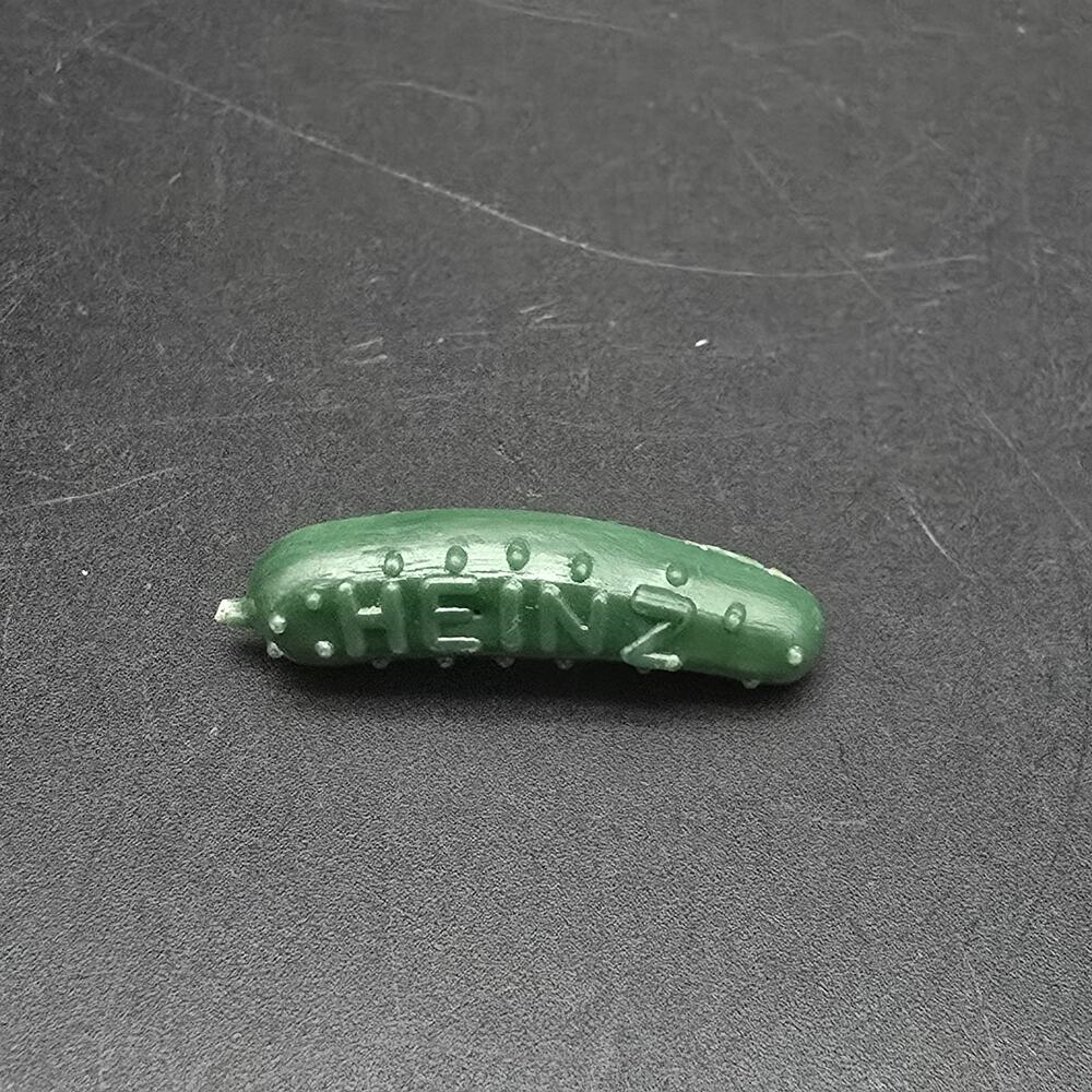 Vintage Heinz Piclkle Brooch Green Small Petite Pickle Lover Food Gift